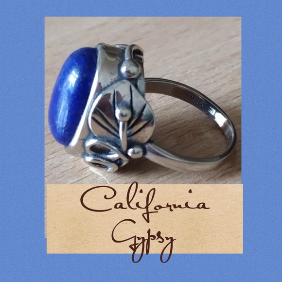 Lapis Silver Boho S925 Ring - Picture 6 of 8